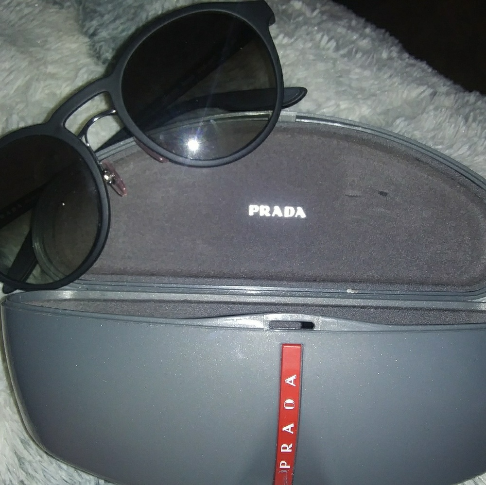 Prada Linea Rossa 01S Matte Black Sunglasses